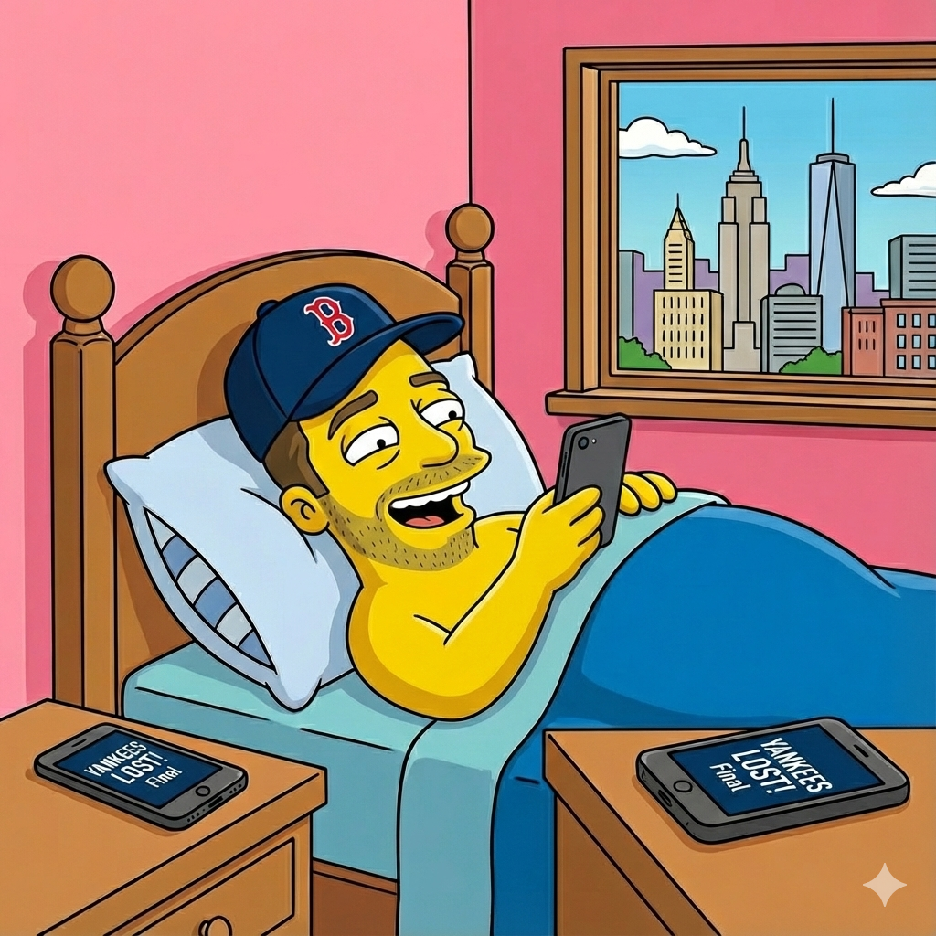 Red Sox fan happy about Yankees loss